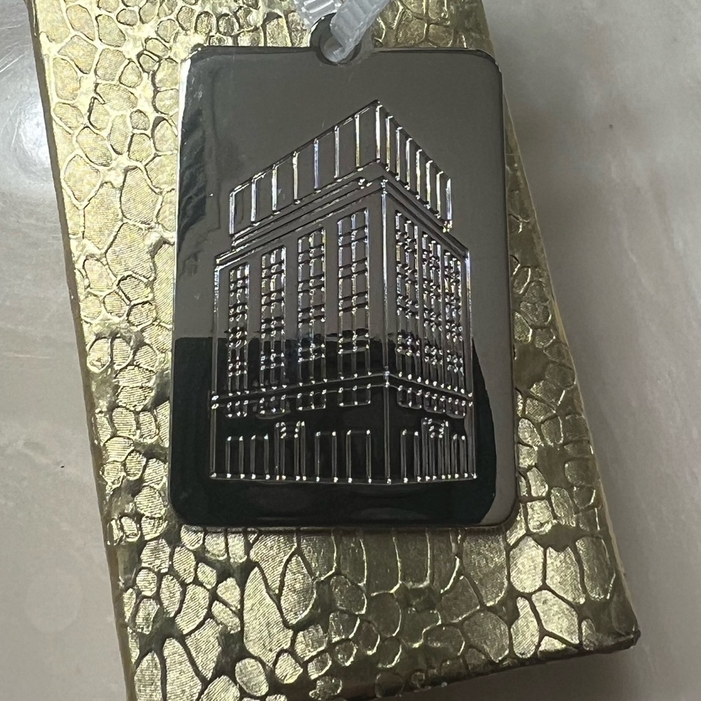 Tiffany & Co. Silver Building Pendant